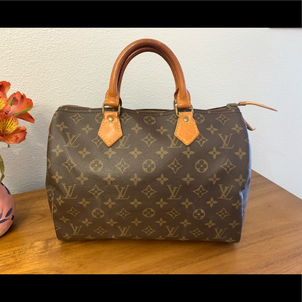 💖 LOUIS VUITTON Speedy 30 Monogram Bag 💯 AUTH